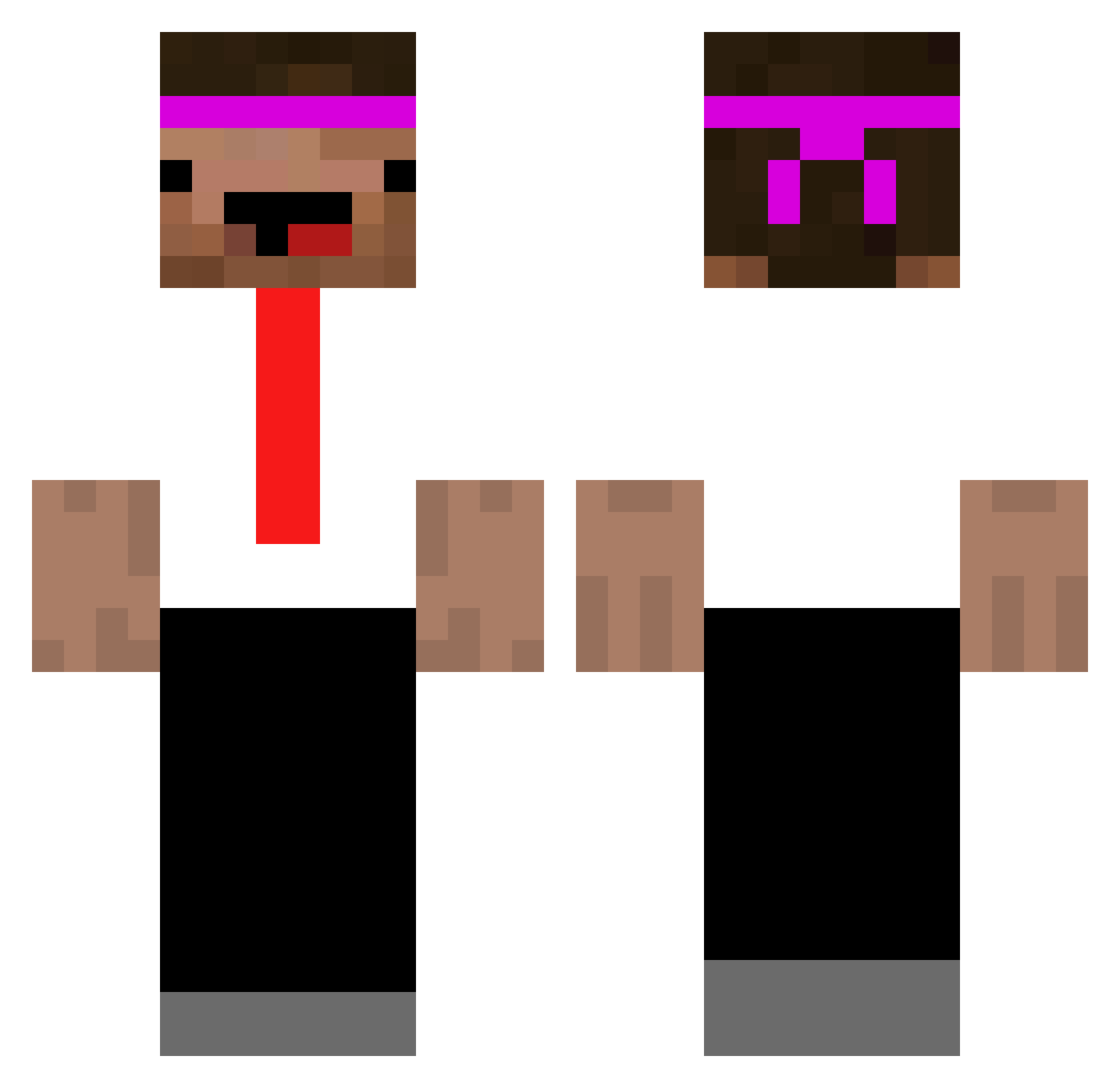 N0nameDK_ Minecraft skin, front and back view