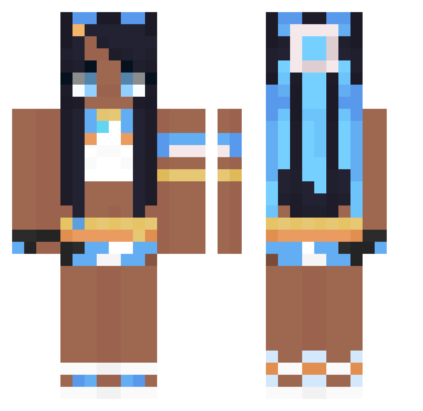 Limiz9 Minecraft skin, front and back view
