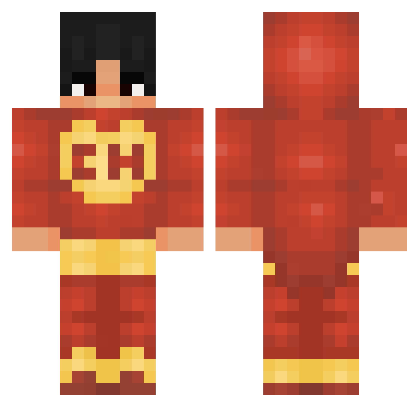 cezaarxb Minecraft skin, front and back view