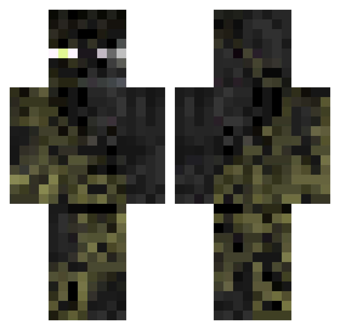 Lorentz_ Minecraft skin, front and back view