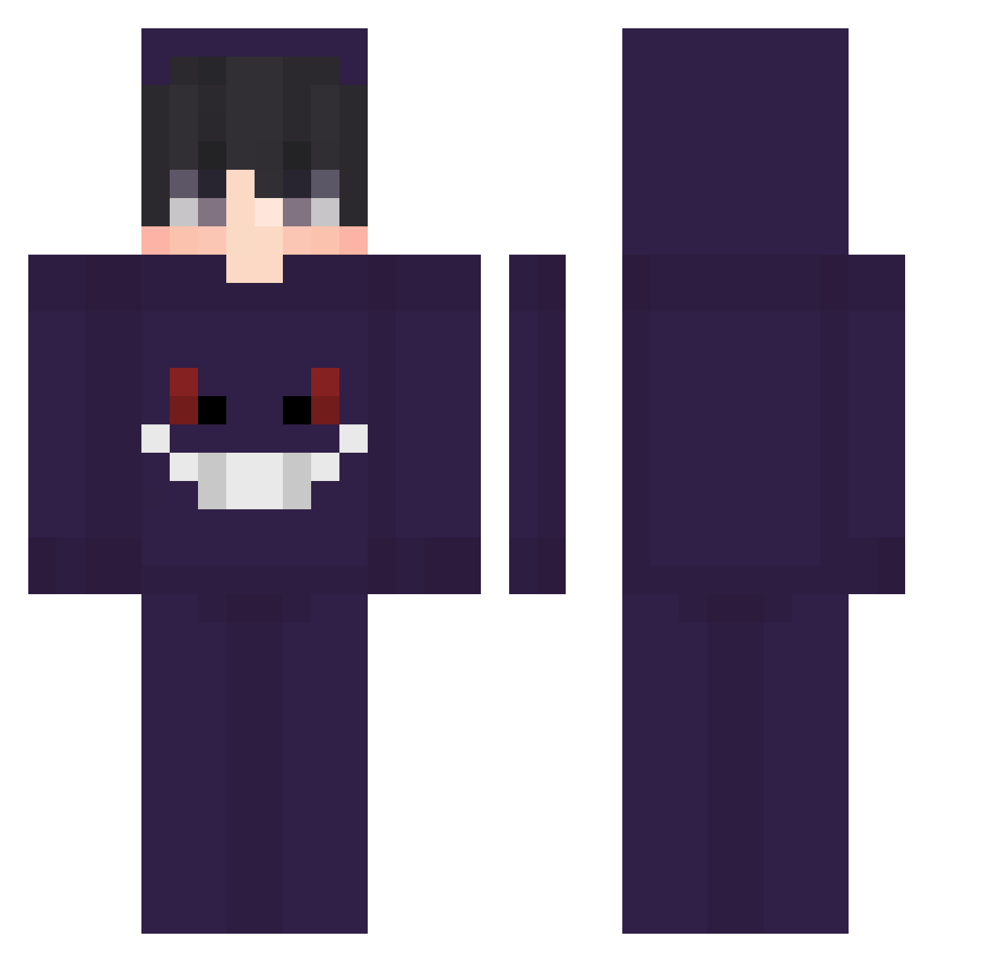 Maciek9195 Minecraft skin, front and back view