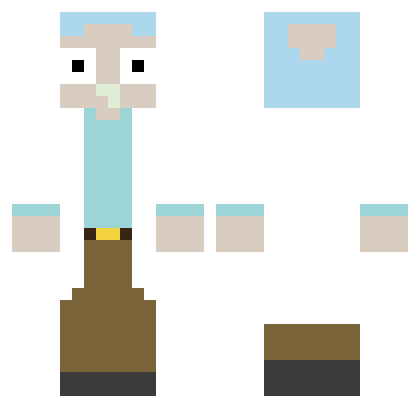 NKSYME_COV Minecraft skin, front and back view