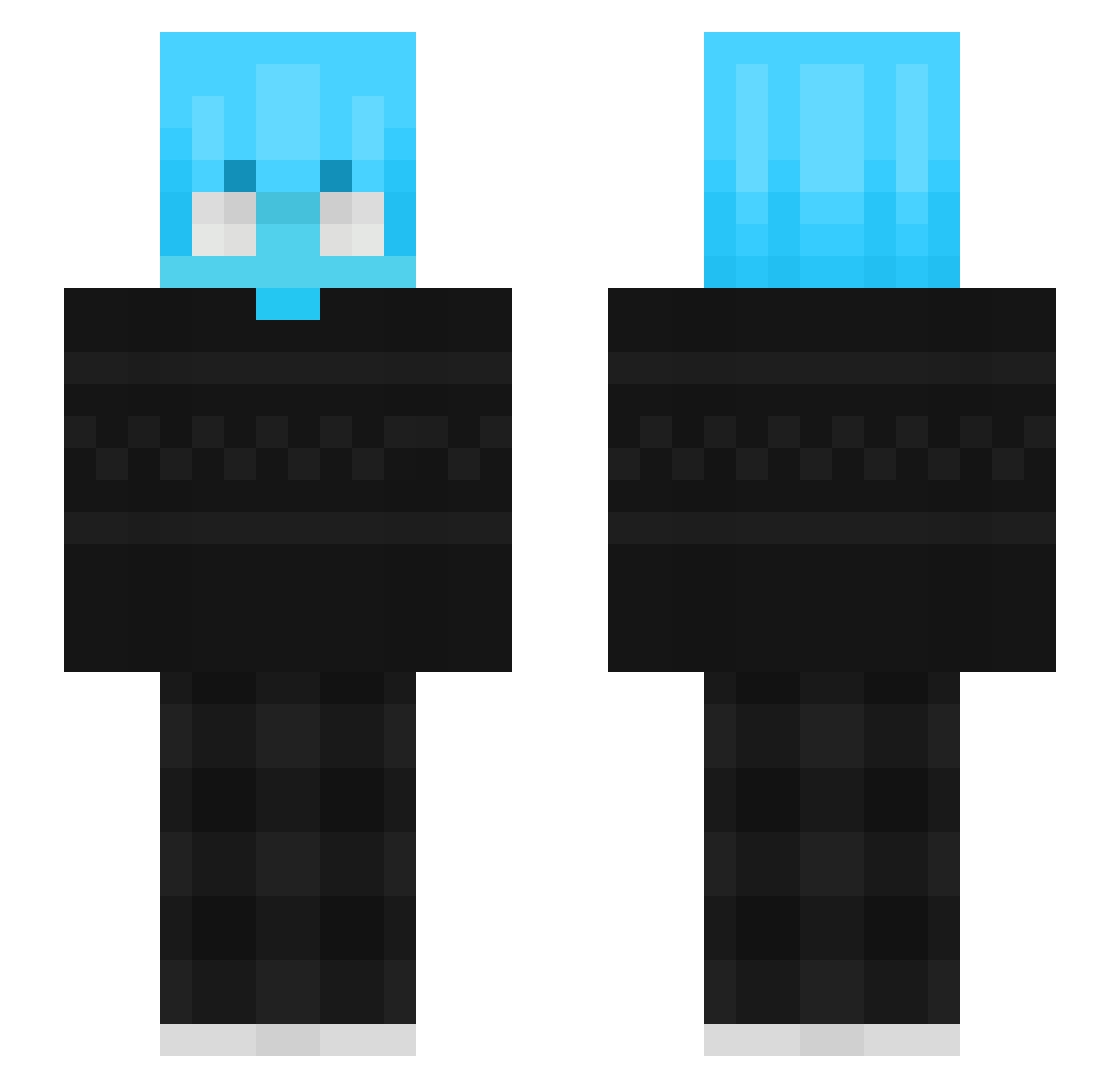 Henri_McO Minecraft skin, front and back view