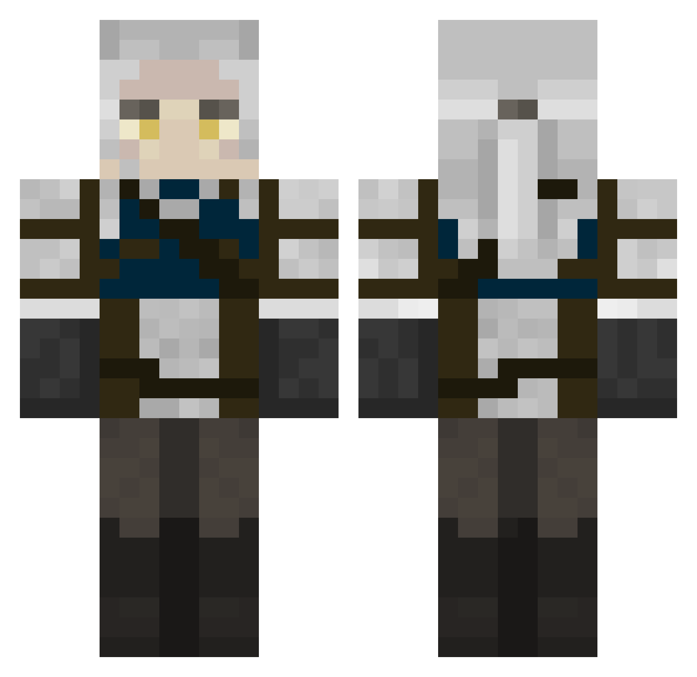 LiebherrRC Minecraft skin, front and back view