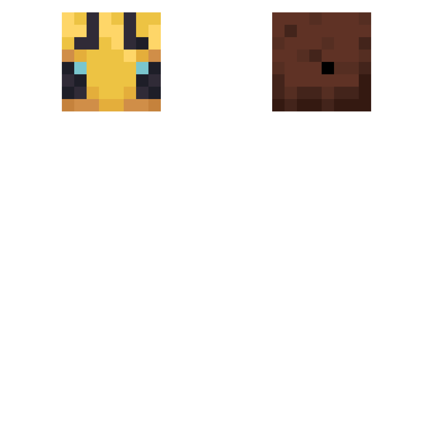 DAFkrut Minecraft skin, front and back view