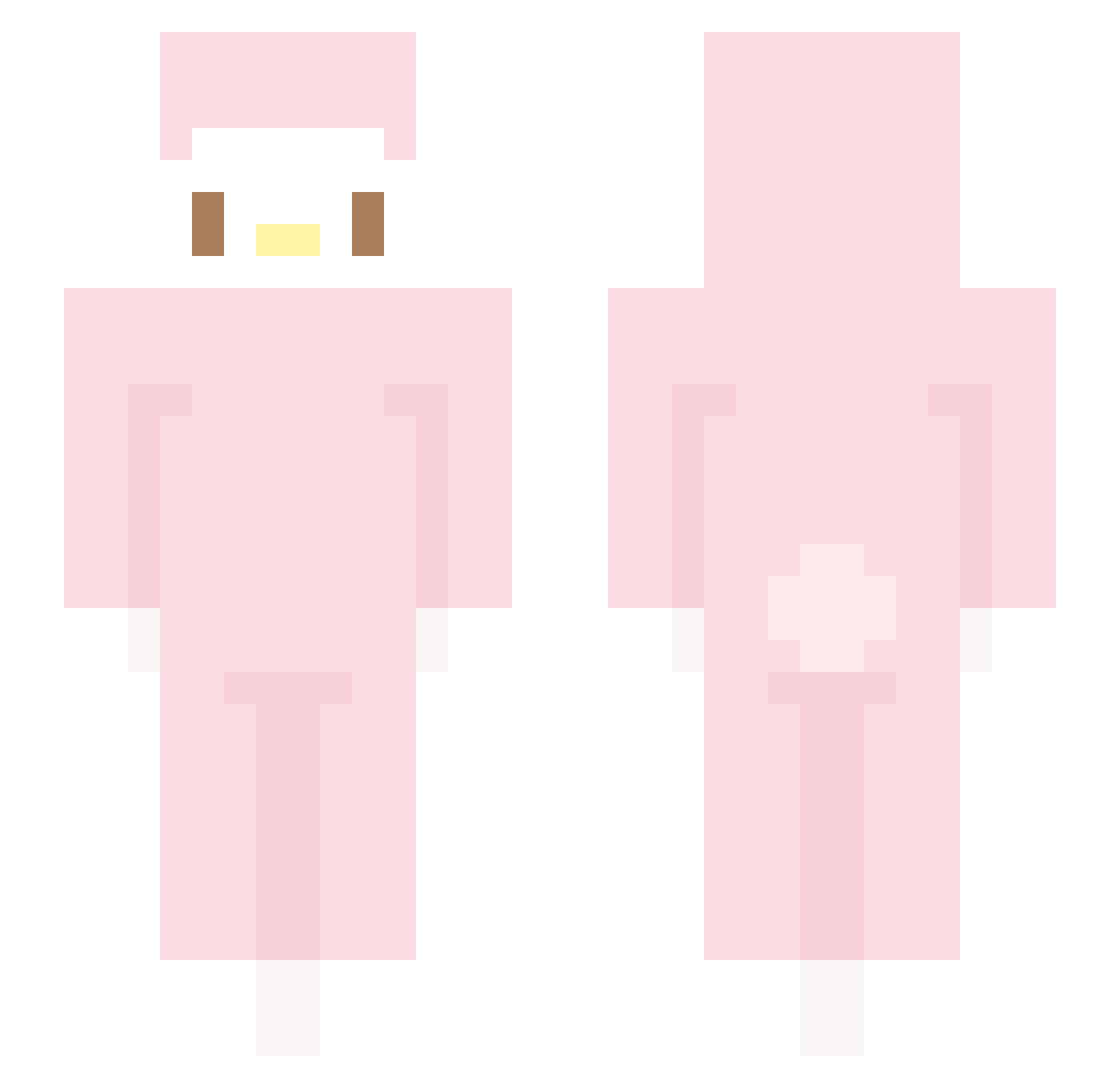 huguh_amo Minecraft skin, front and back view