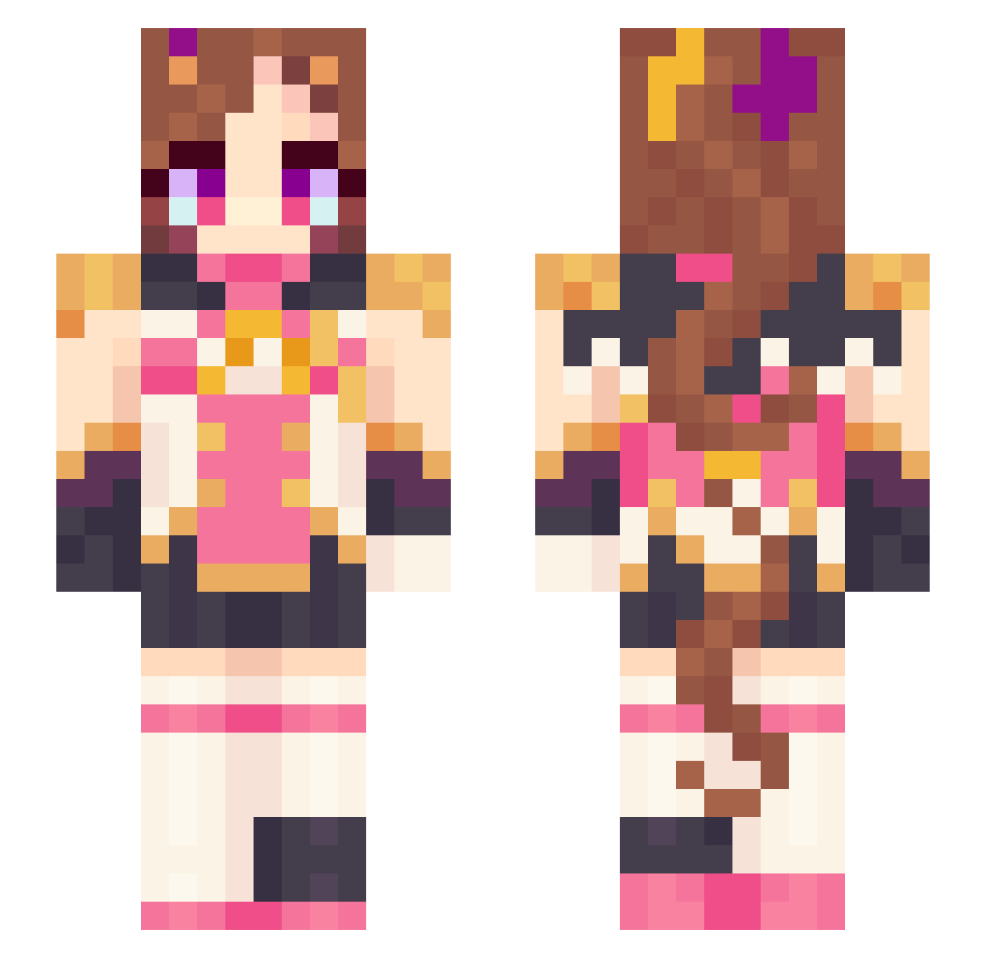 dodonga163 Minecraft skin, front and back view