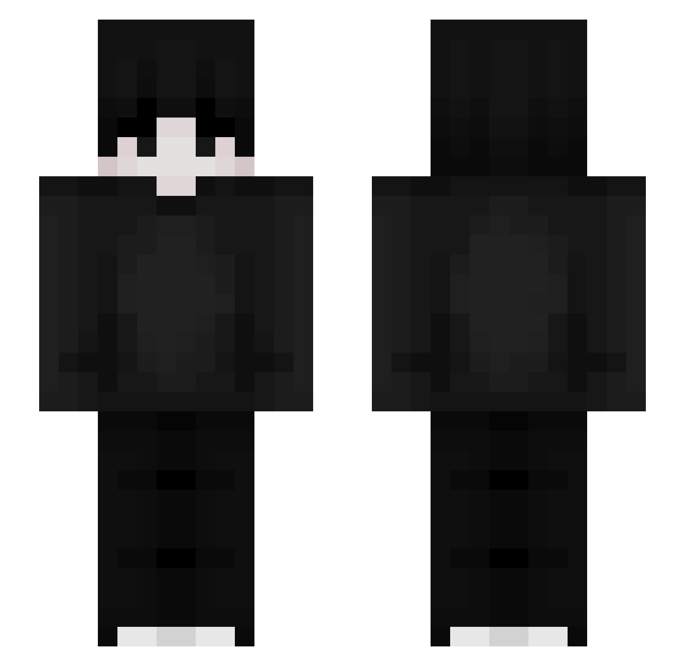 NotAngryXD99 Minecraft skin, front and back view