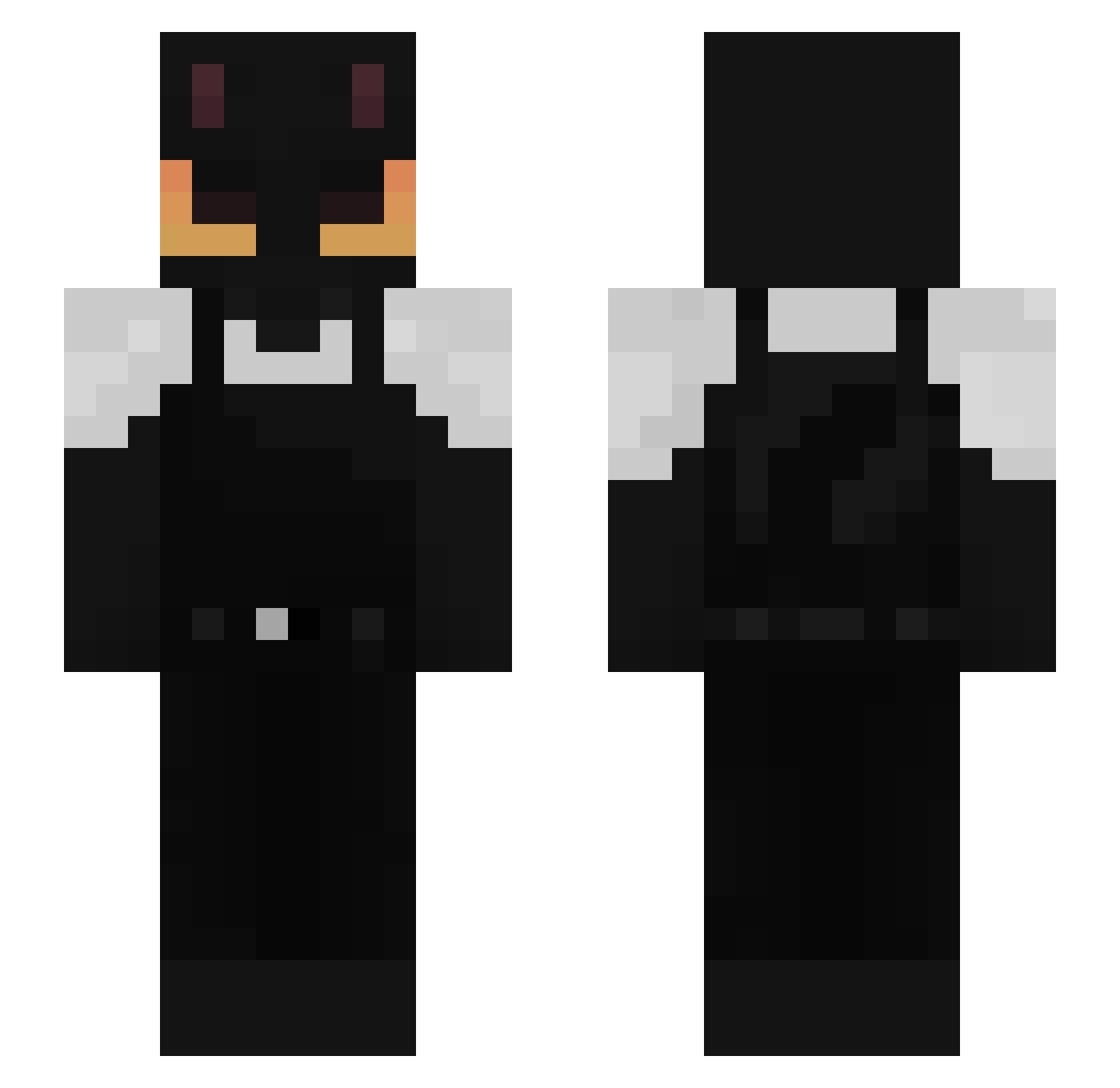 snake_ATTACK330 Minecraft skin, front and back view