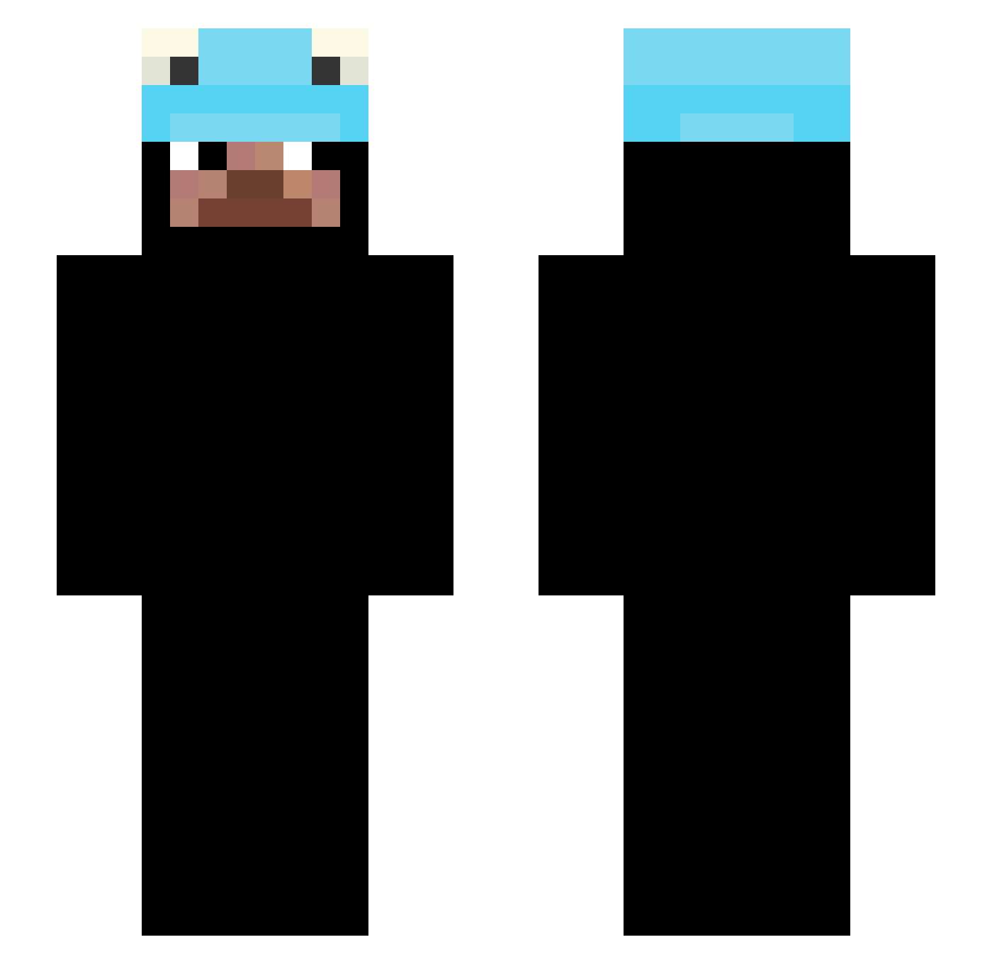 tvnsmooth Minecraft skin, front and back view