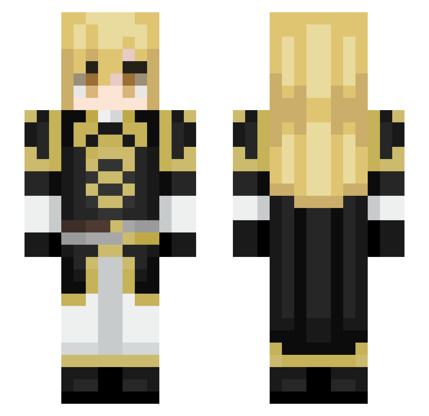 Nguyen Minecraft skin, front and back view