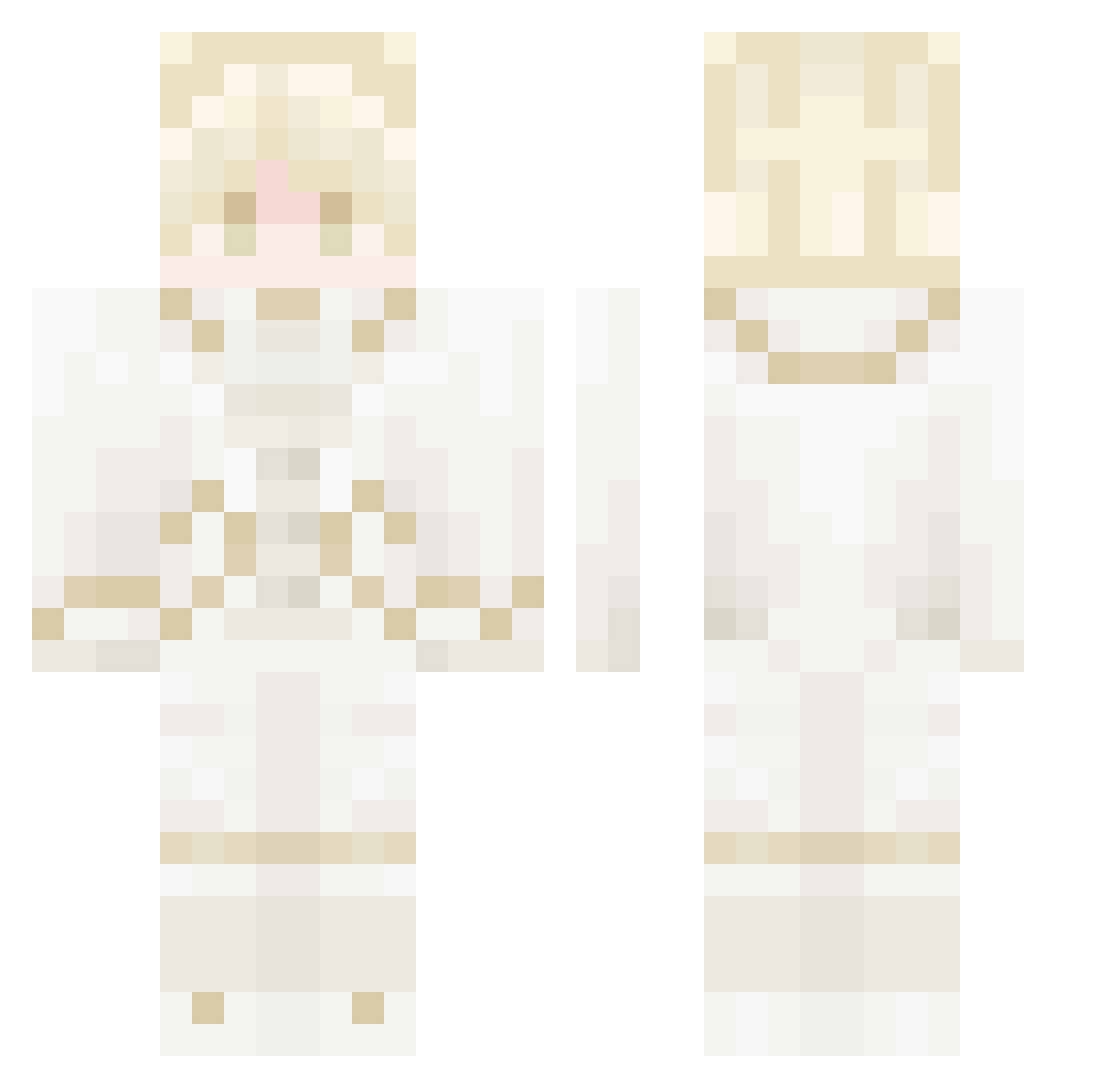 N3koply Minecraft skin, front and back view