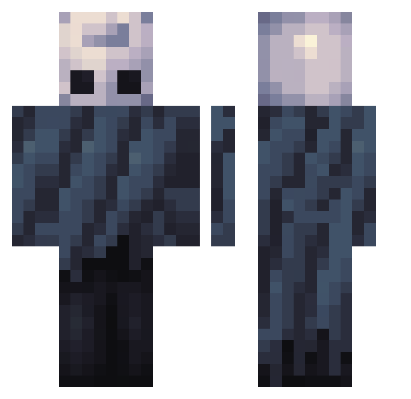TommyJ72_74 Minecraft skin, front and back view