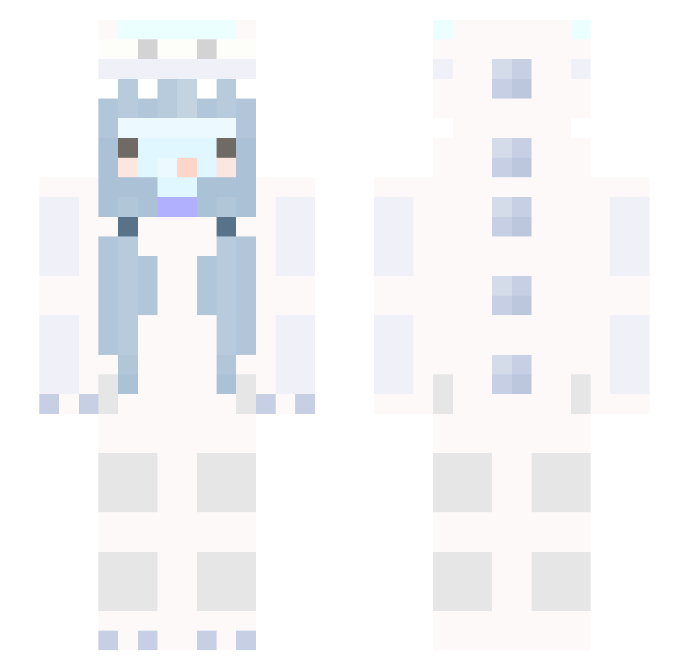 MiniHirn69 Minecraft skin, front and back view