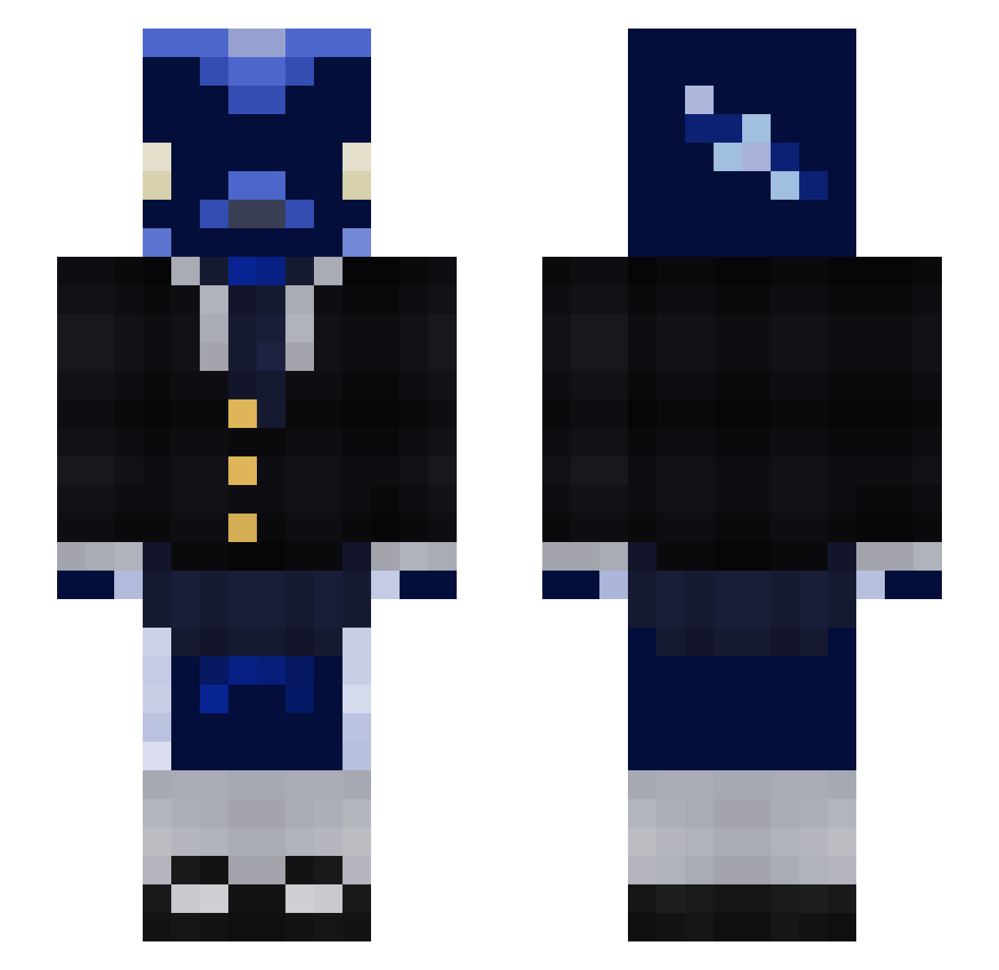 kutko_ Minecraft skin, front and back view