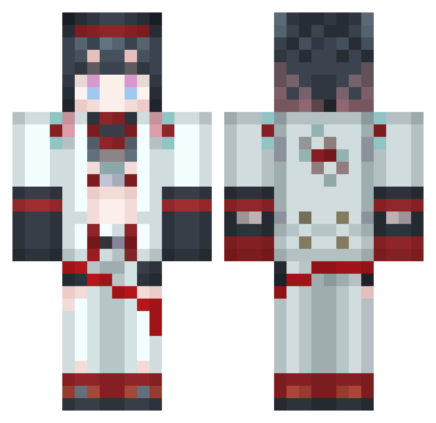 Encool_V Minecraft skin, front and back view
