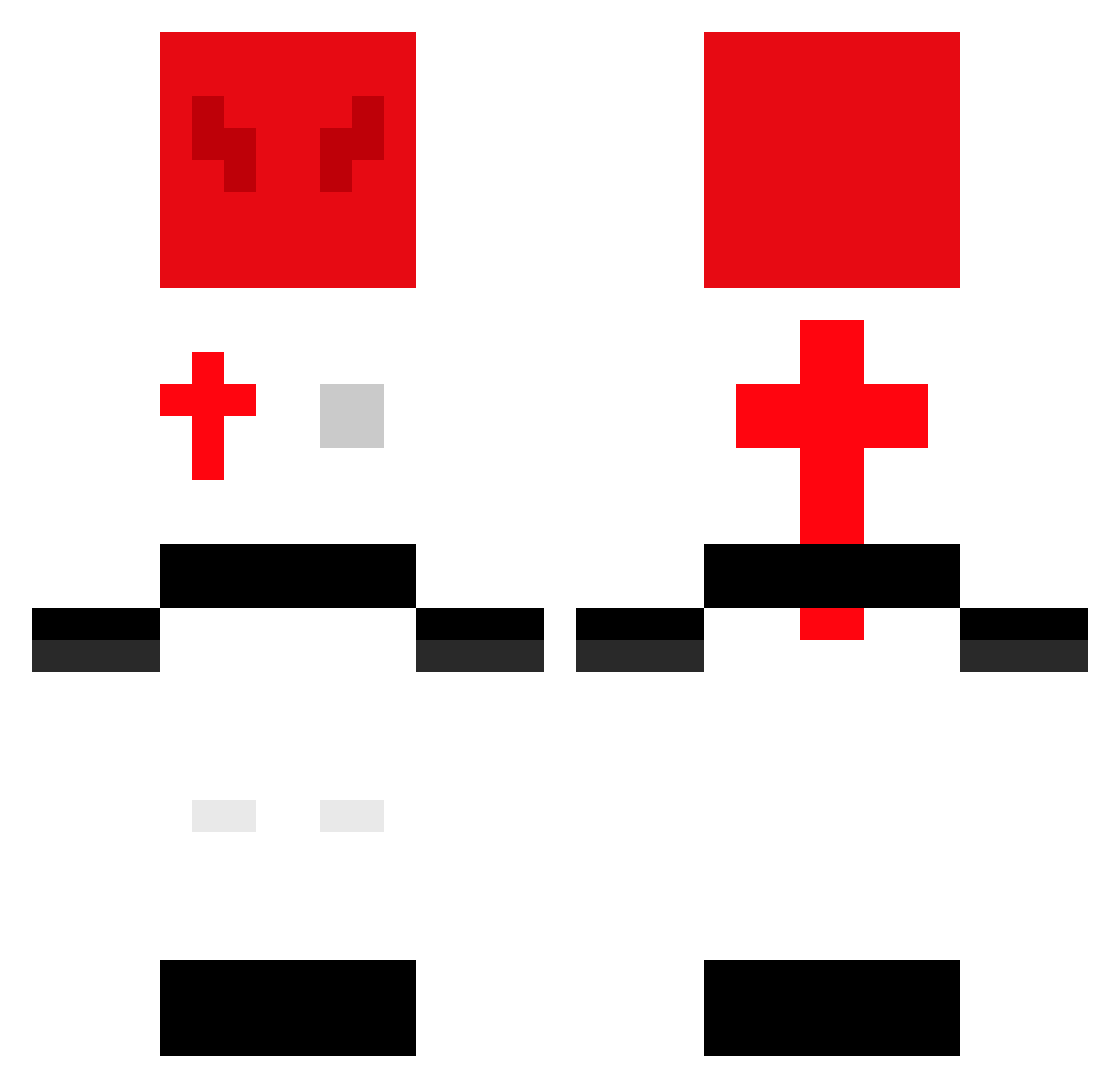 rel_20 Minecraft skin, front and back view