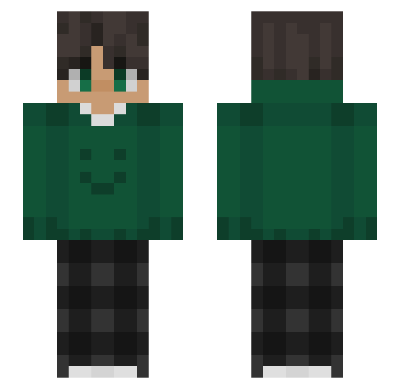 jkeey23 Minecraft skin, front and back view