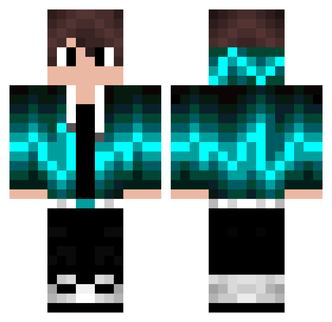 159froggy Minecraft skin, front and back view