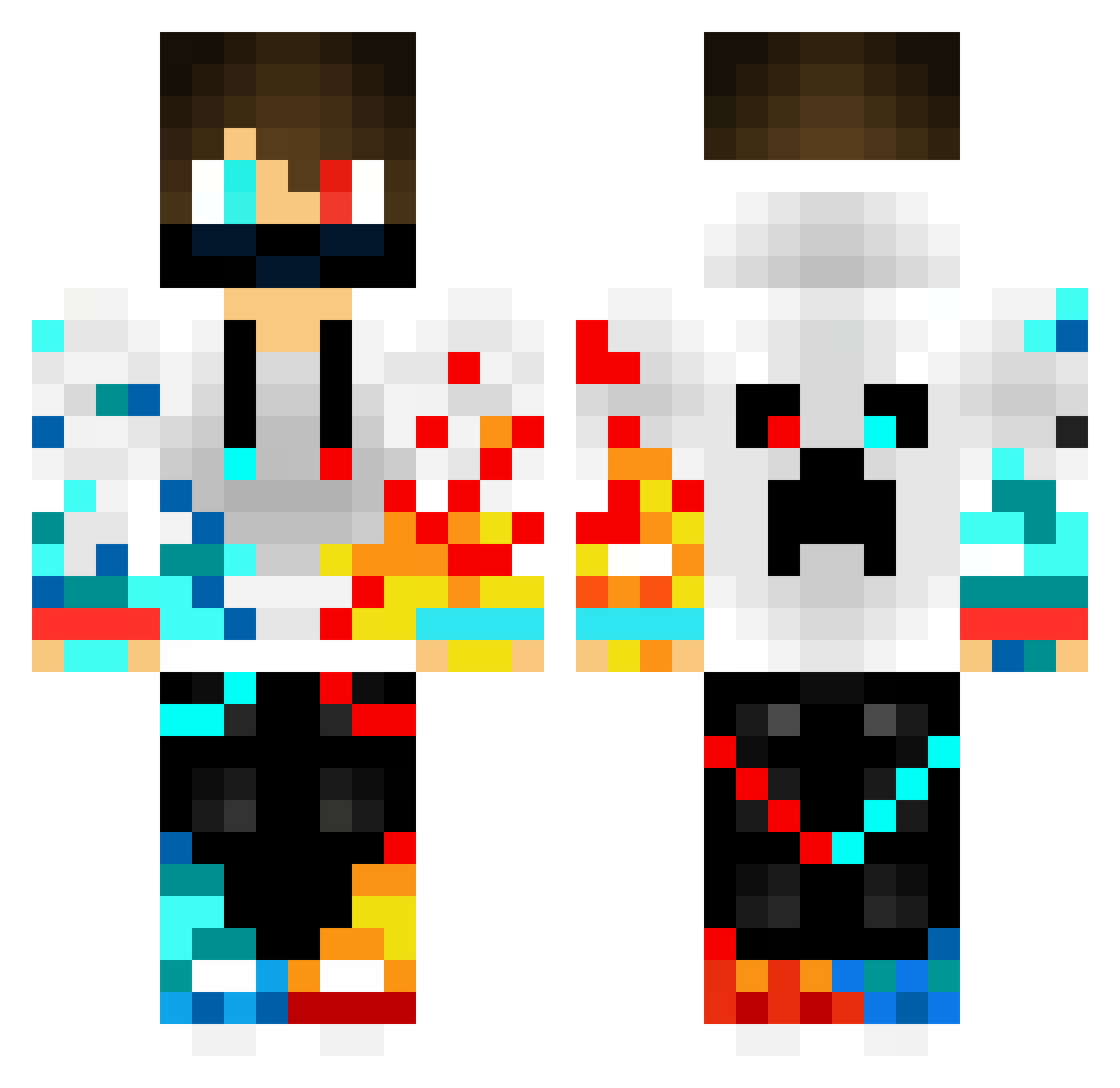 Kerimatp Minecraft skin, front and back view