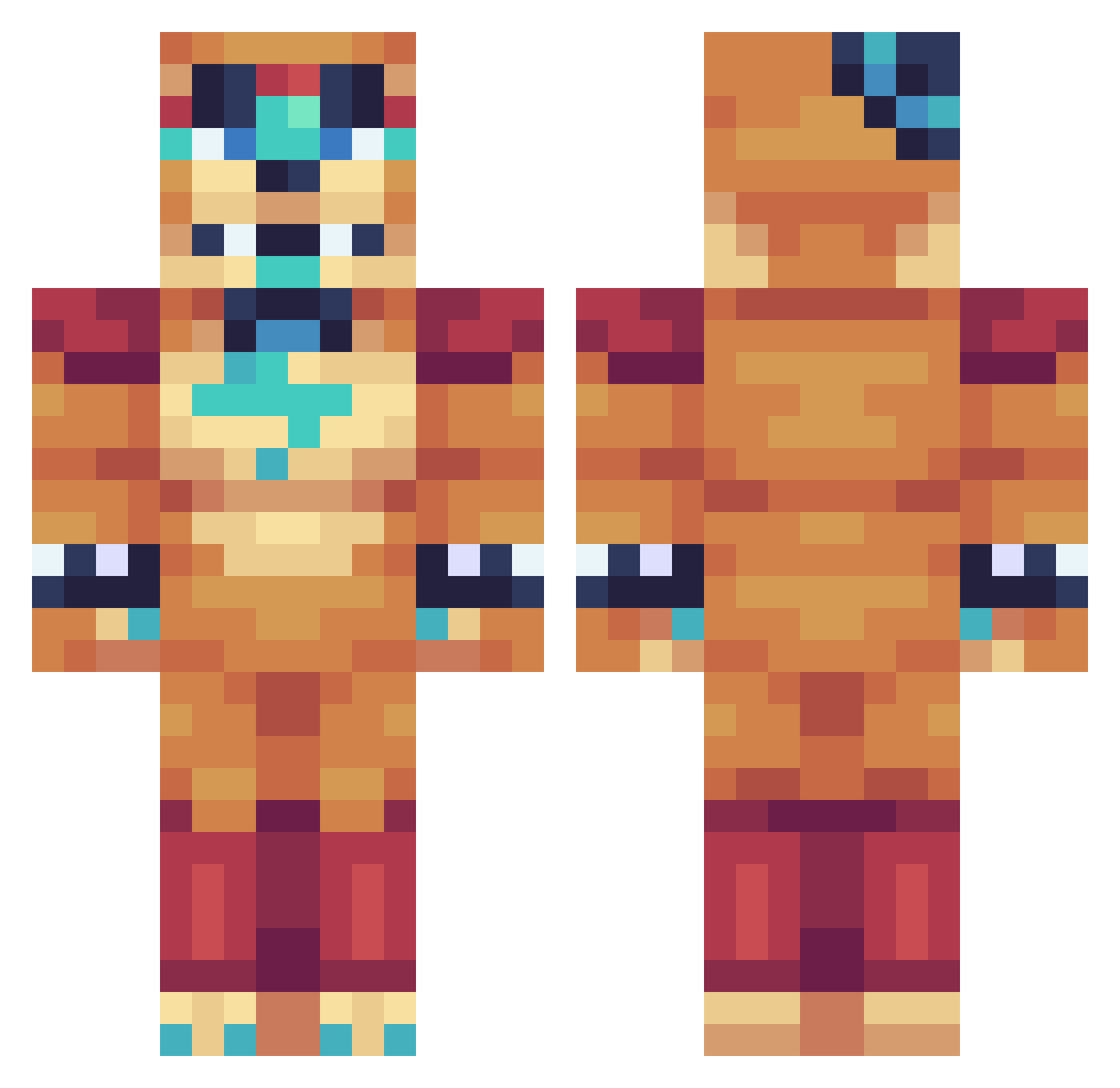 sonadow_ Minecraft skin, front and back view
