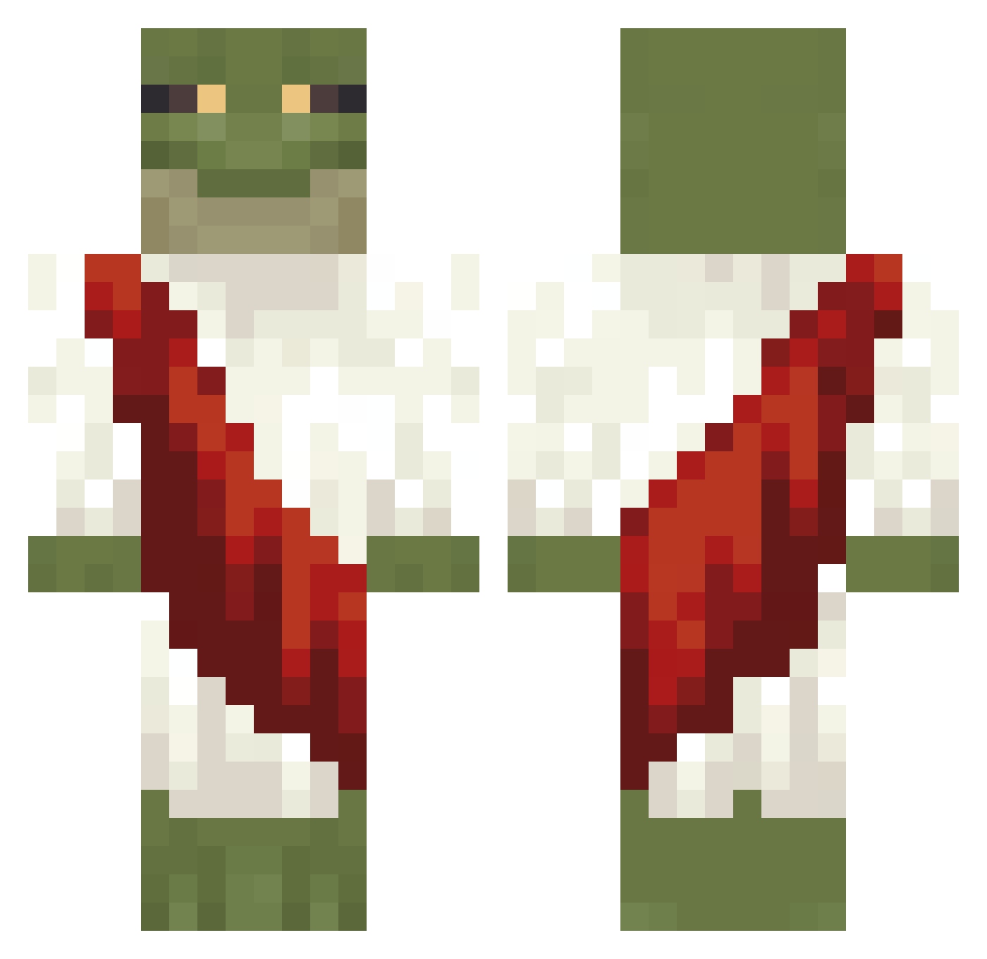 El_Sapito Minecraft skin, front and back view