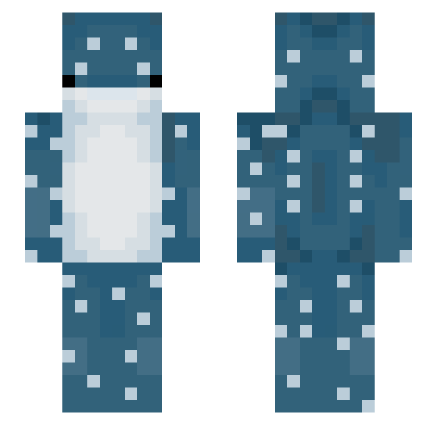 Philadelphia0 Minecraft skin, front and back view