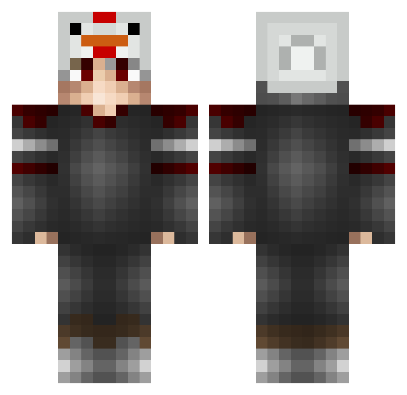 Harun_YLDRM Minecraft skin, front and back view