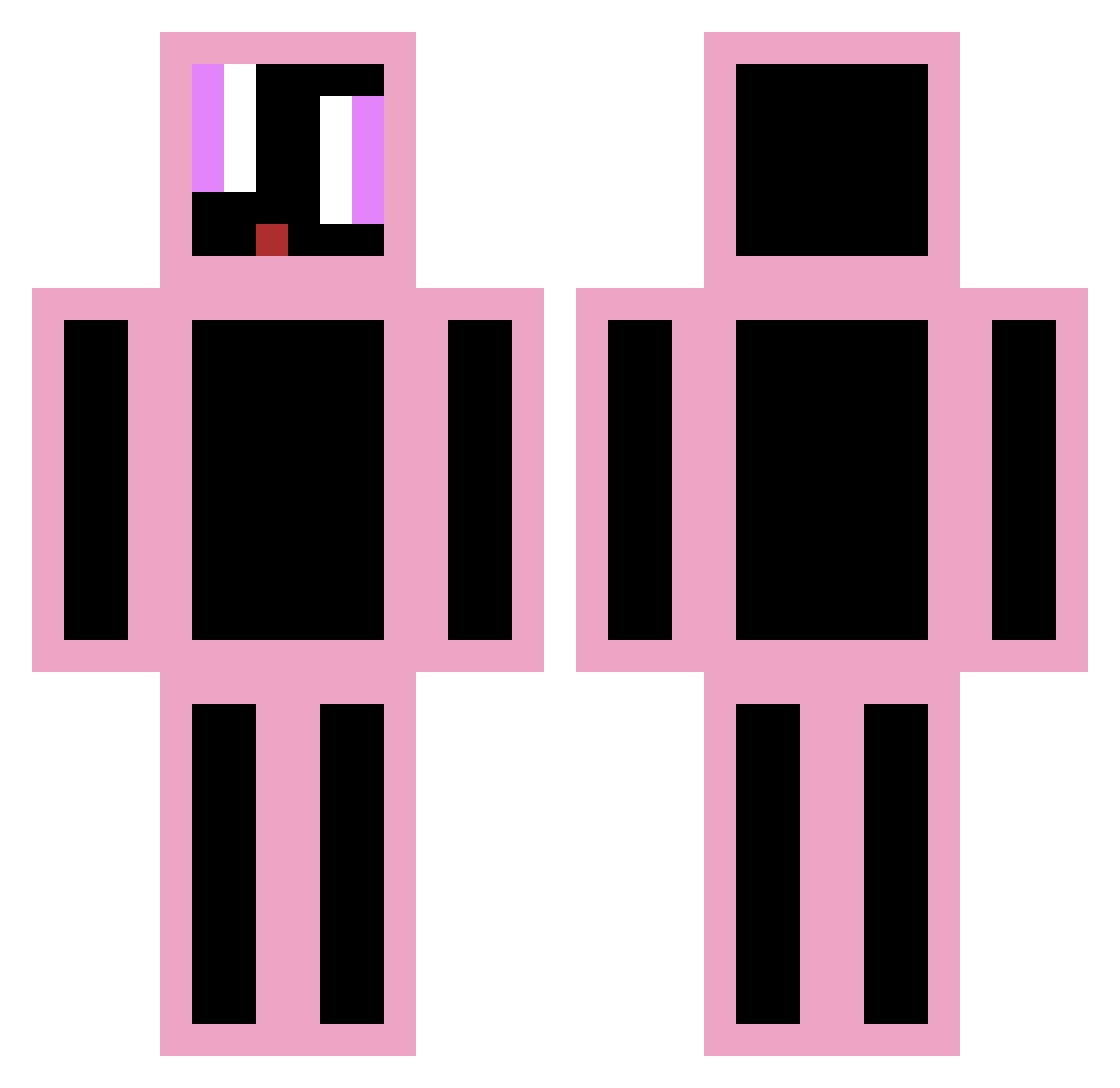 EinfachNurMajoo Minecraft skin, front and back view