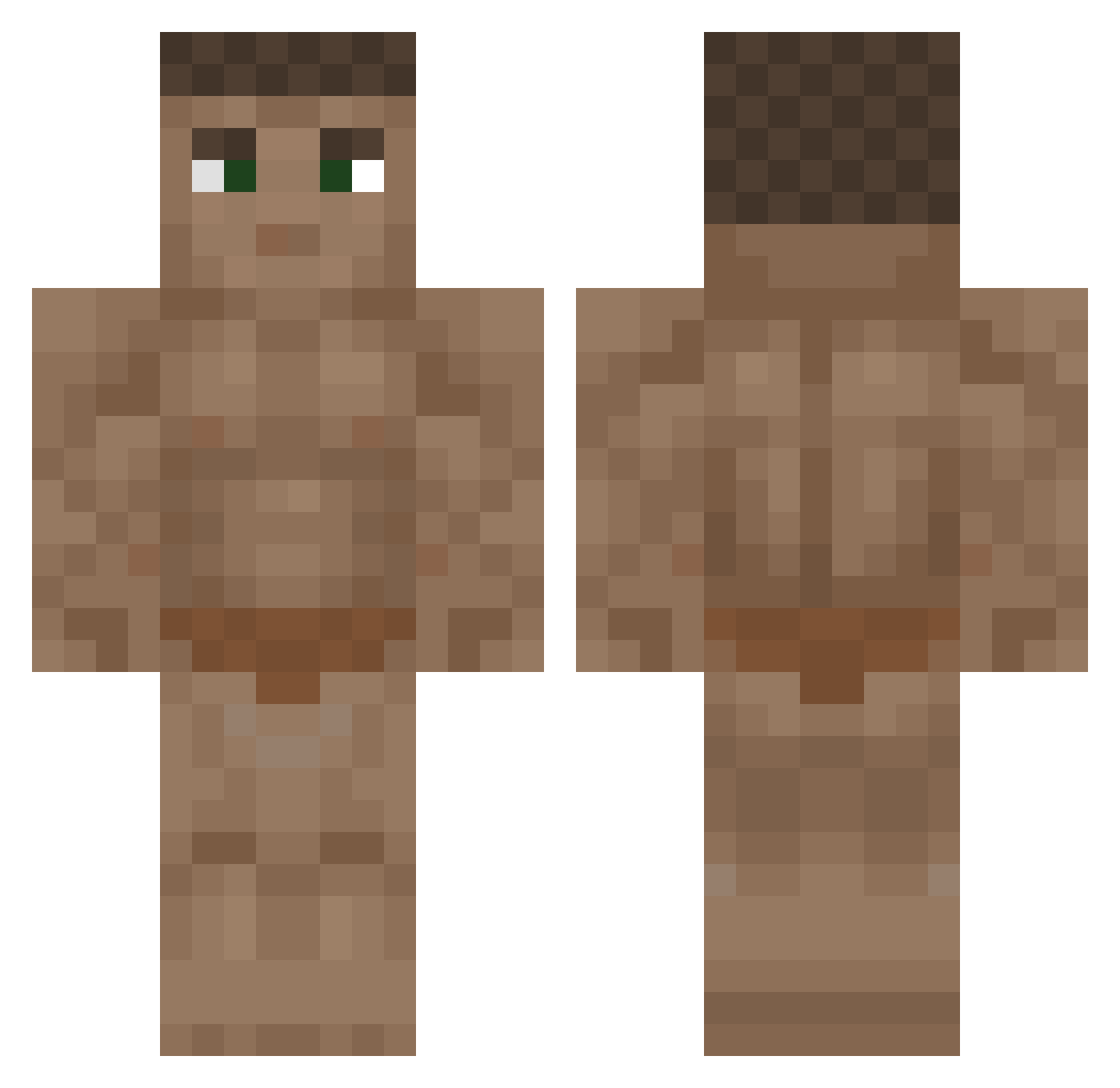 JUNHEE0517 Minecraft skin, front and back view