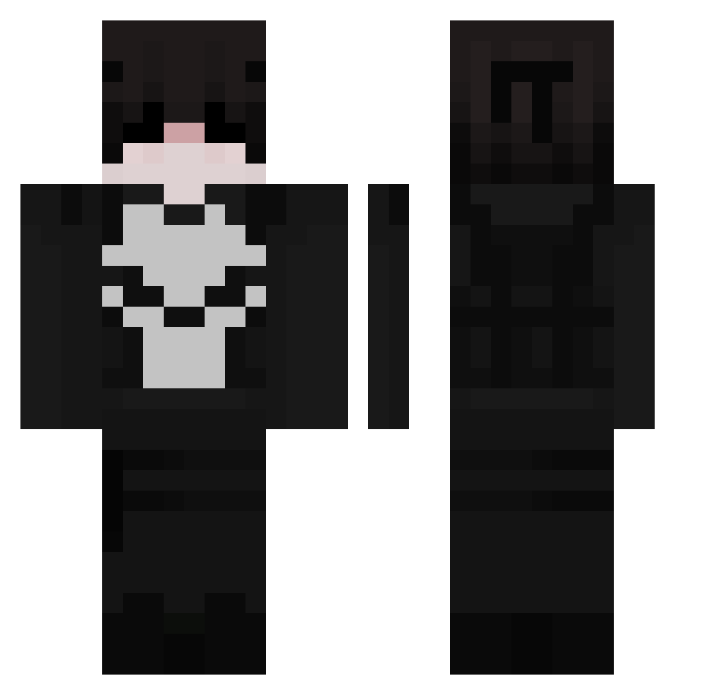 danimoro879 Minecraft skin, front and back view