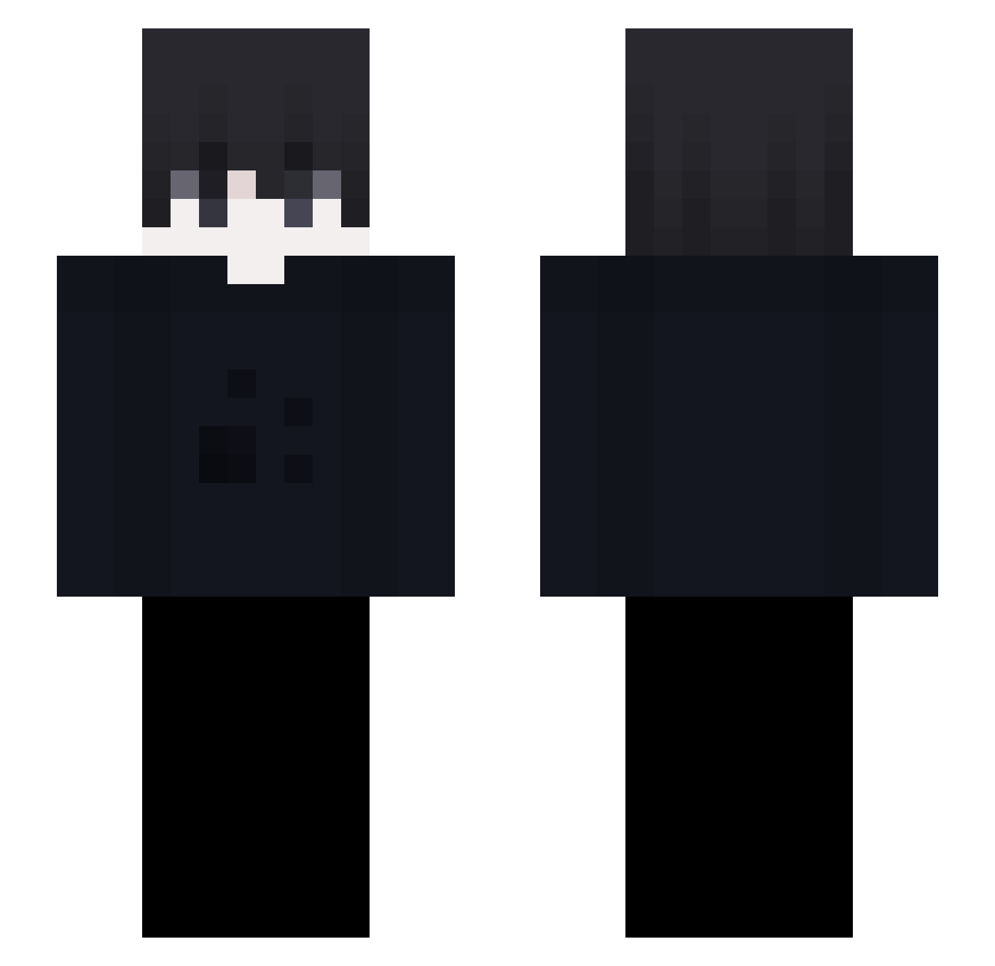 IWOULDDIEFORYOU Minecraft skin, front and back view