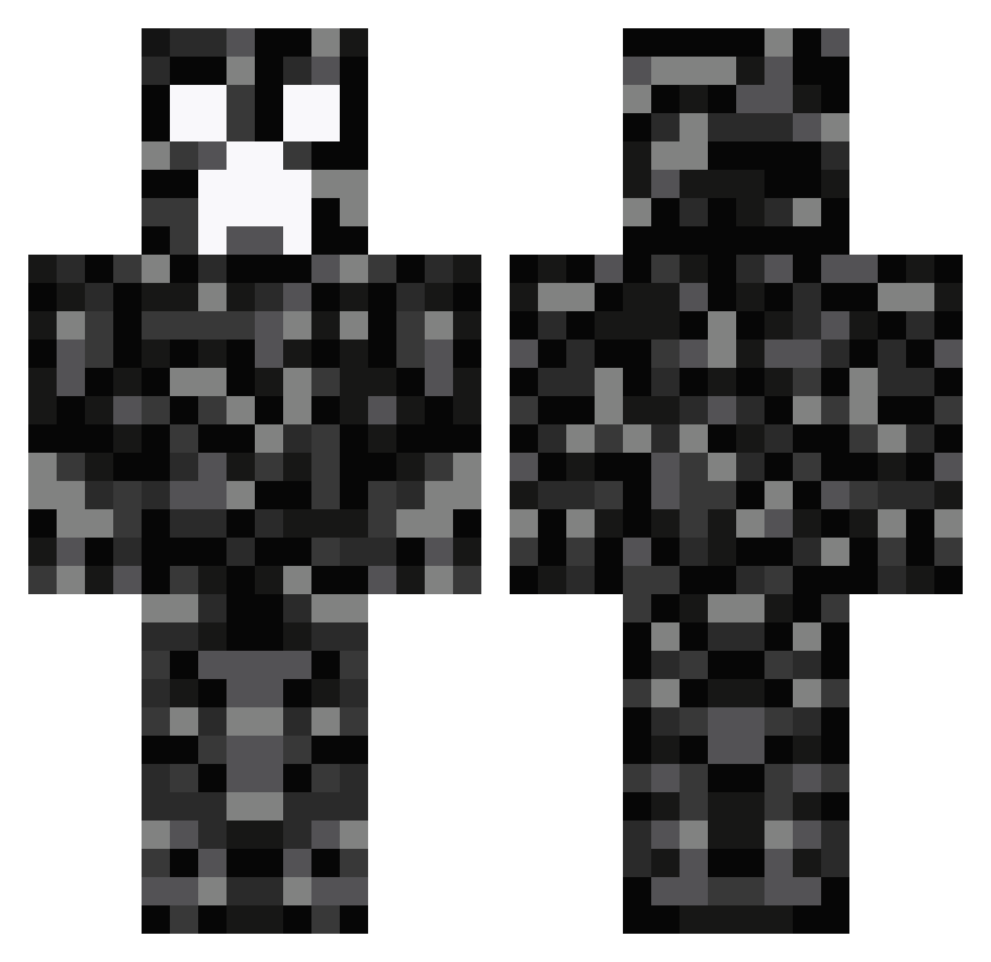 kacpersynu Minecraft skin, front and back view