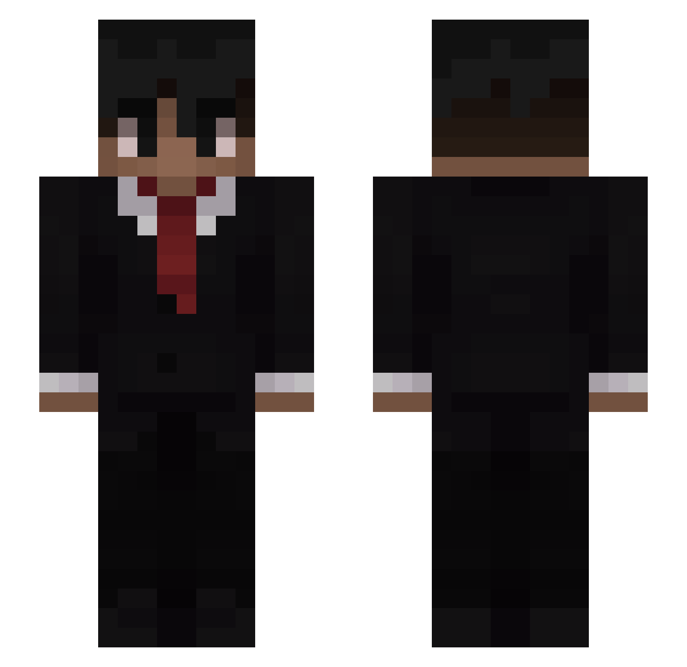 Paaulskieee Minecraft skin, front and back view
