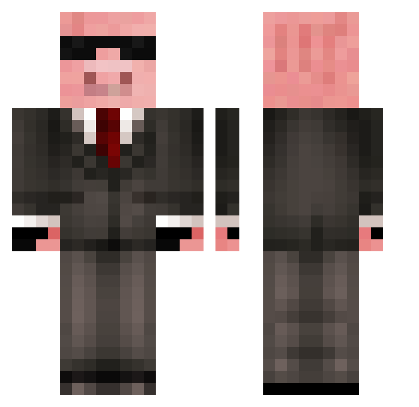 Enano_Rumano Minecraft skin, front and back view