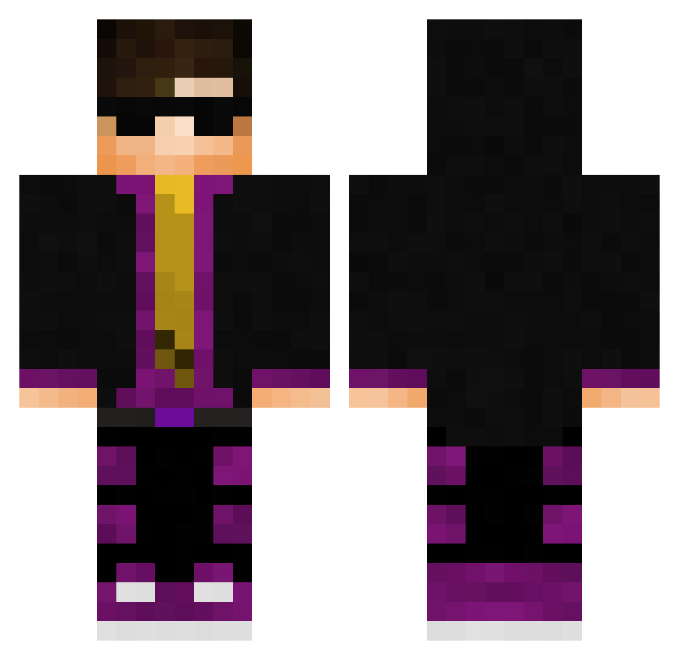 ItsWorixx Minecraft skin, front and back view