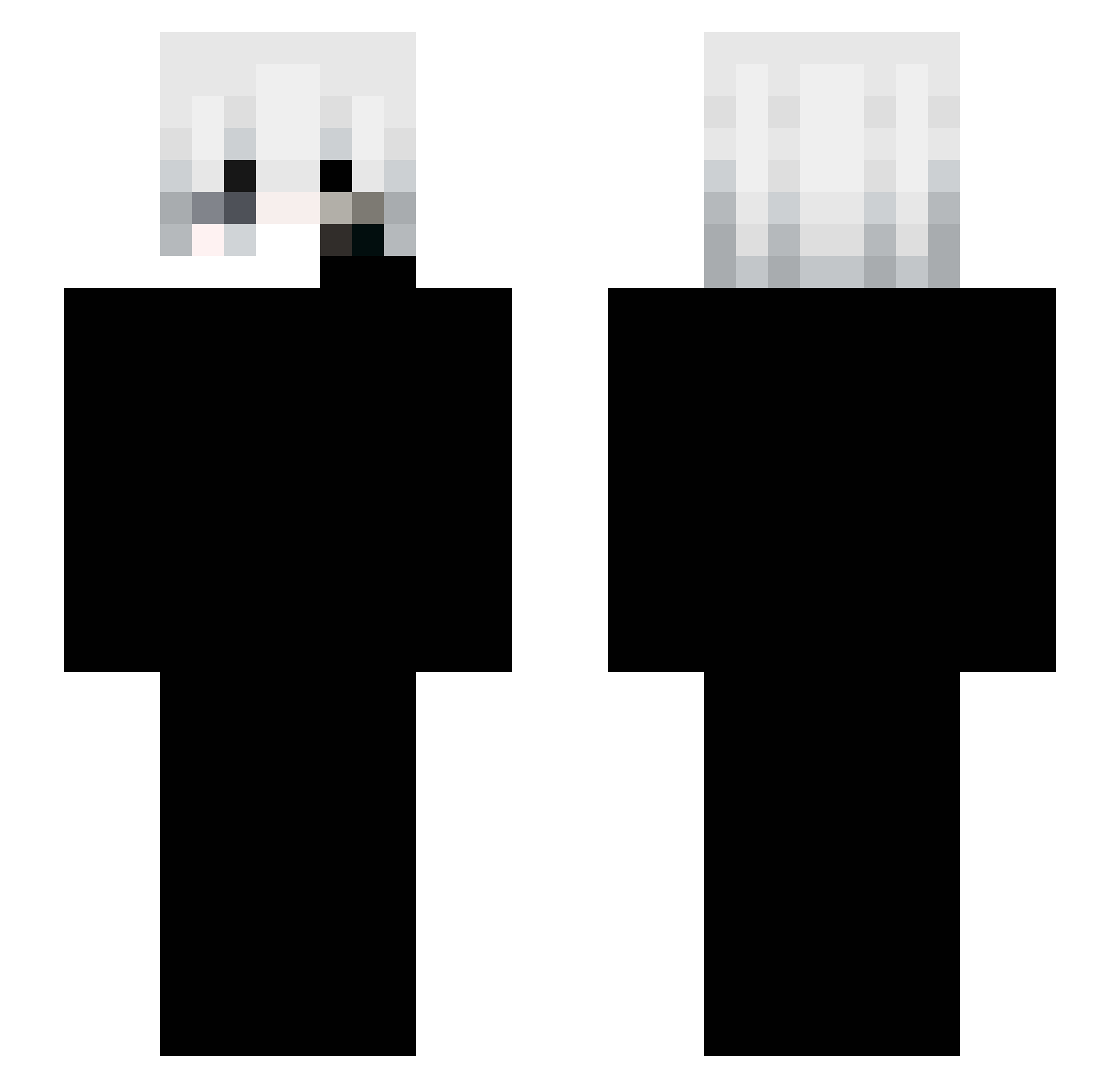 kakoozx Minecraft skin, front and back view