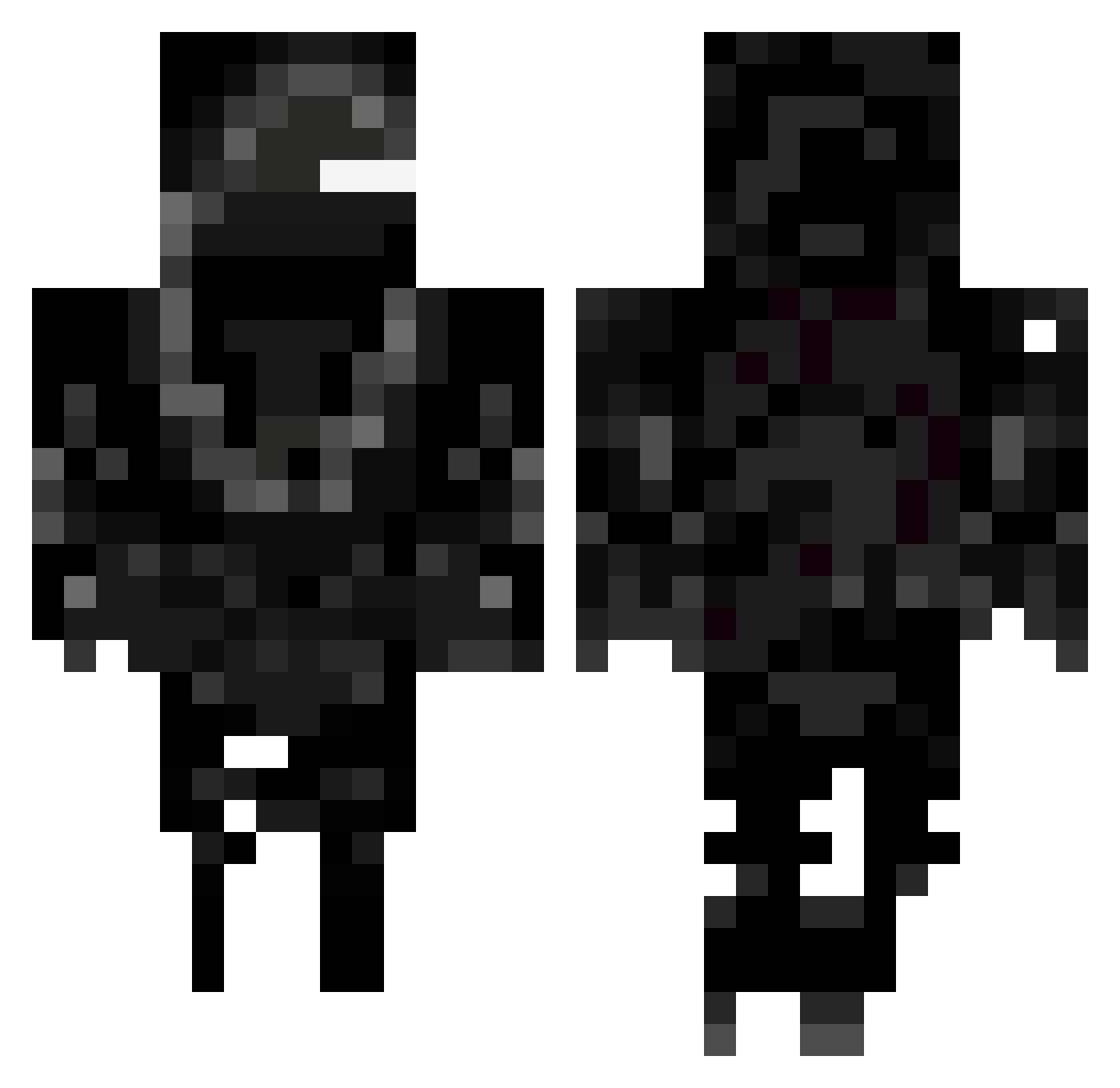 SeveralDragon87 Minecraft skin, front and back view