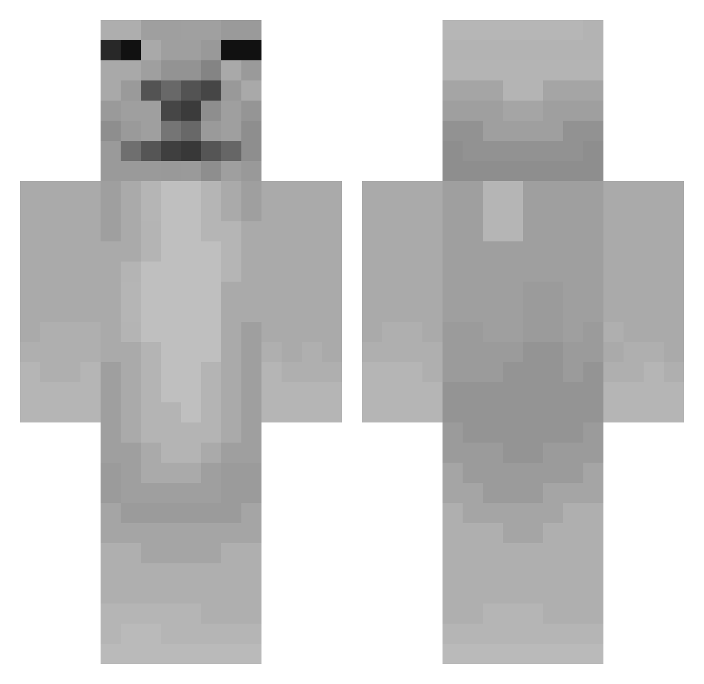 jm0810 Minecraft skin, front and back view