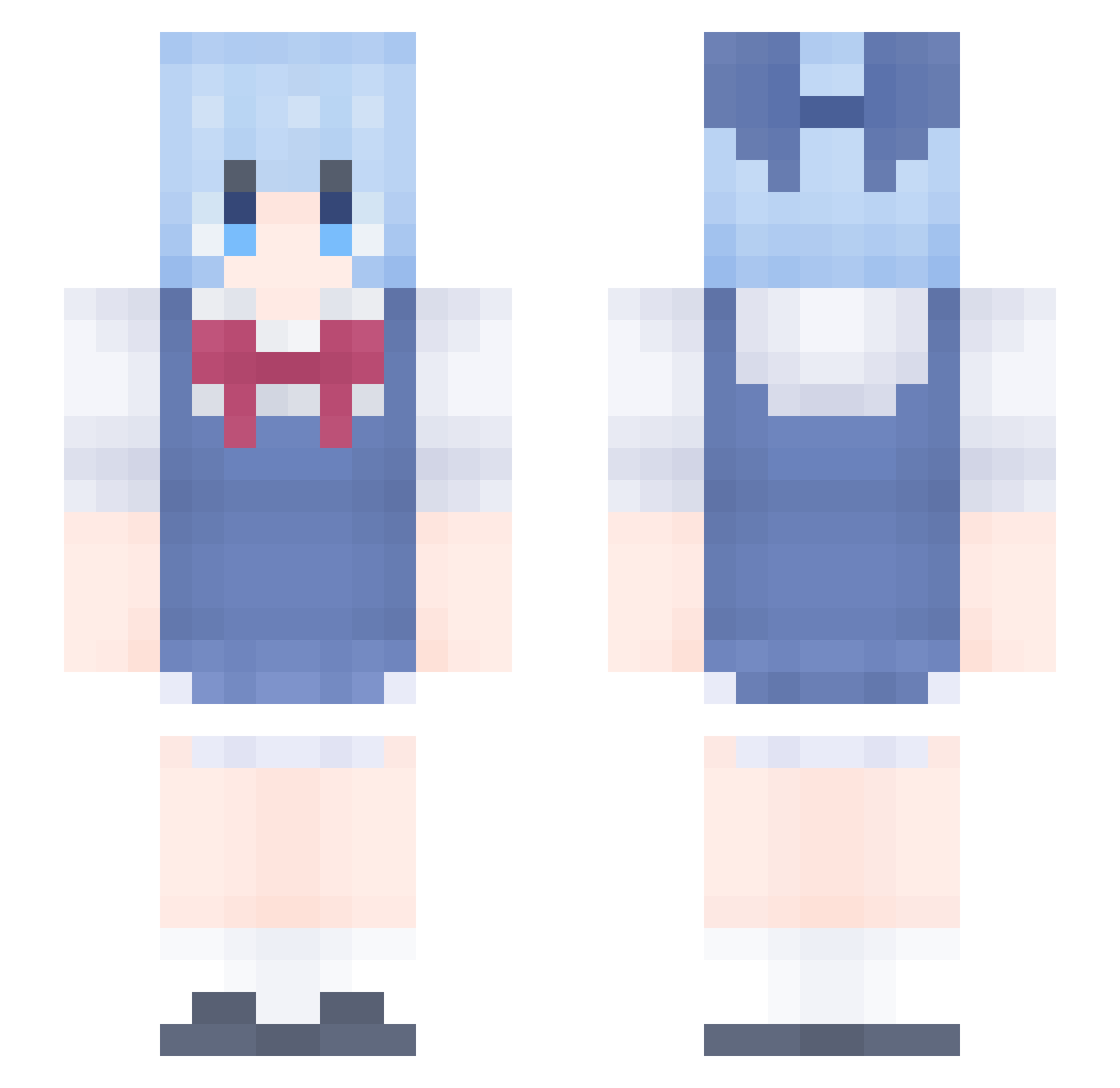 TheBoLi114514 Minecraft skin, front and back view