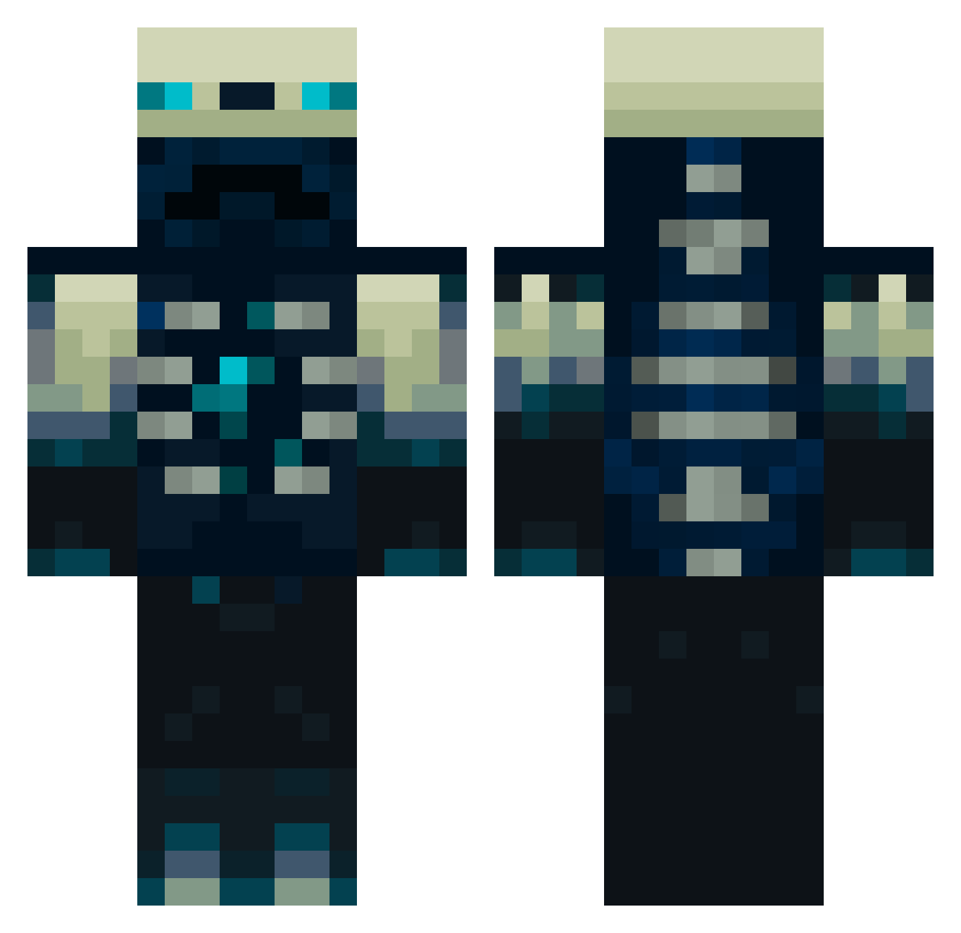 Wungi_ Minecraft skin, front and back view