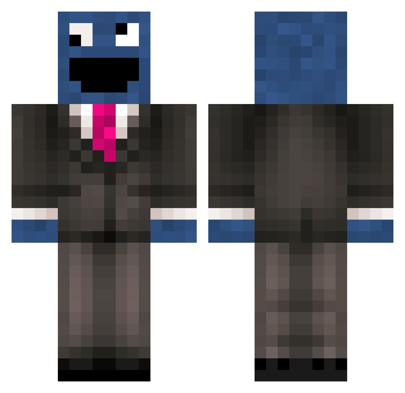 papa_smerf2115 Minecraft skin, front and back view