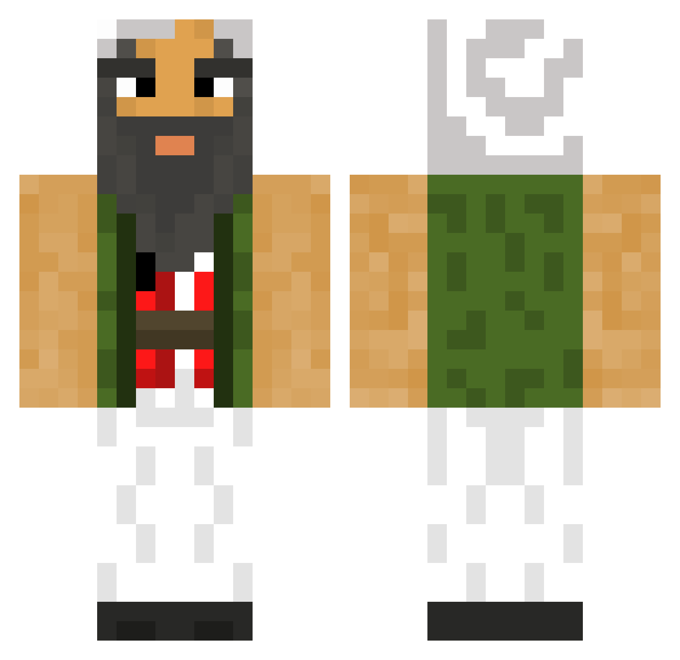 WendysFourFor4 Minecraft skin, front and back view