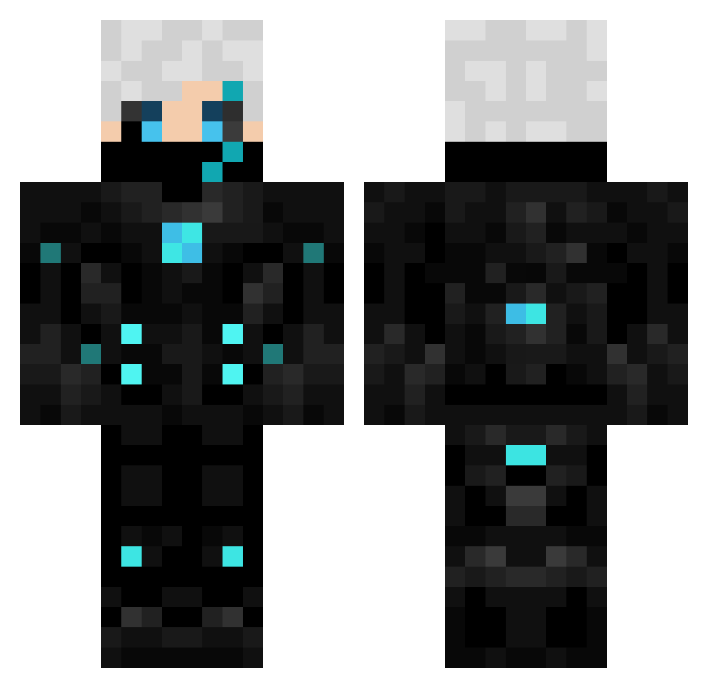 Bobmarley05 Minecraft skin, front and back view