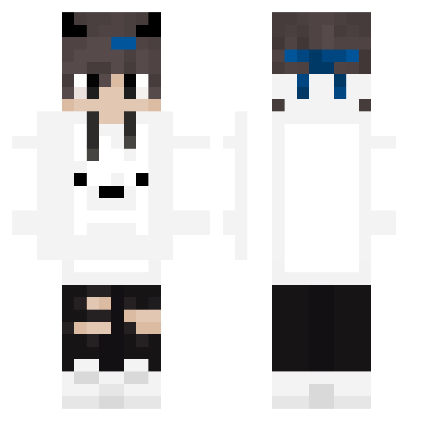 Not_Ryry Minecraft skin, front and back view