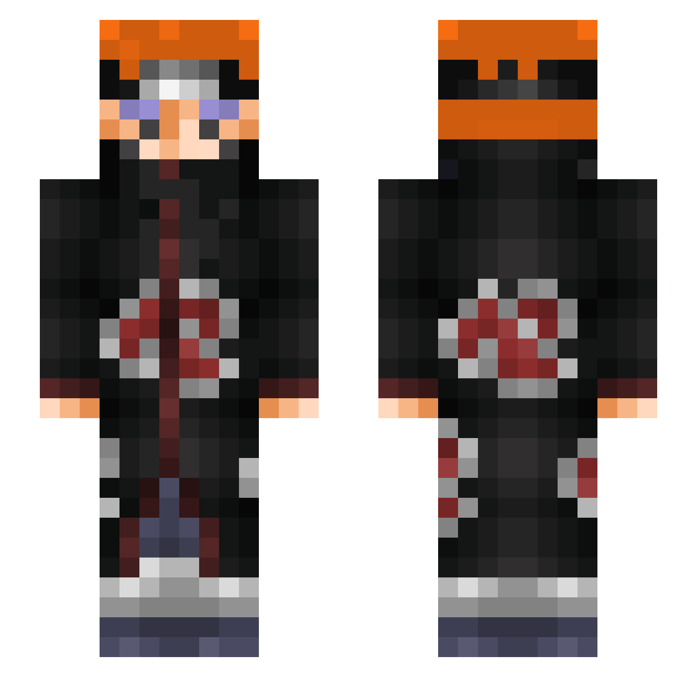 Guhhboy300 Minecraft skin, front and back view