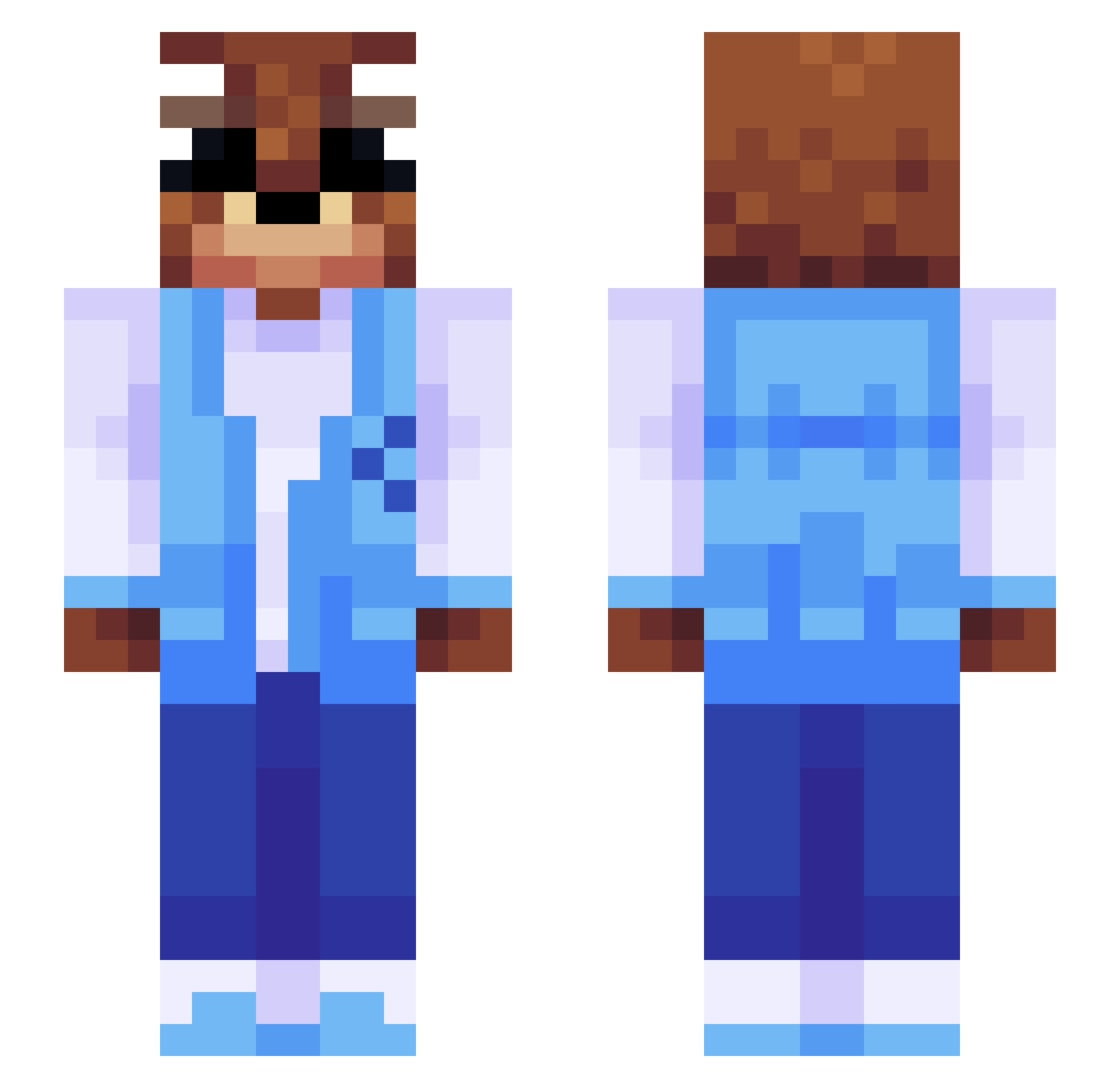 owenxo_ Minecraft skin, front and back view