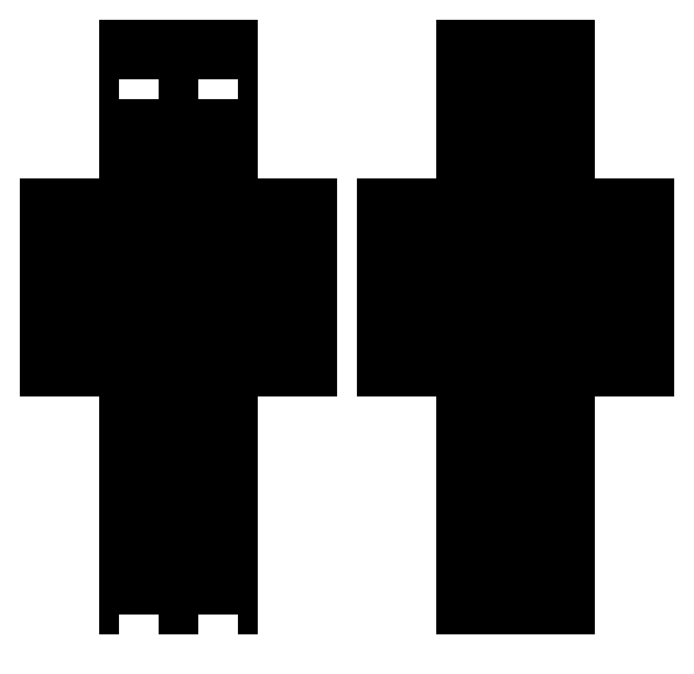 Koomzy2905 Minecraft skin, front and back view