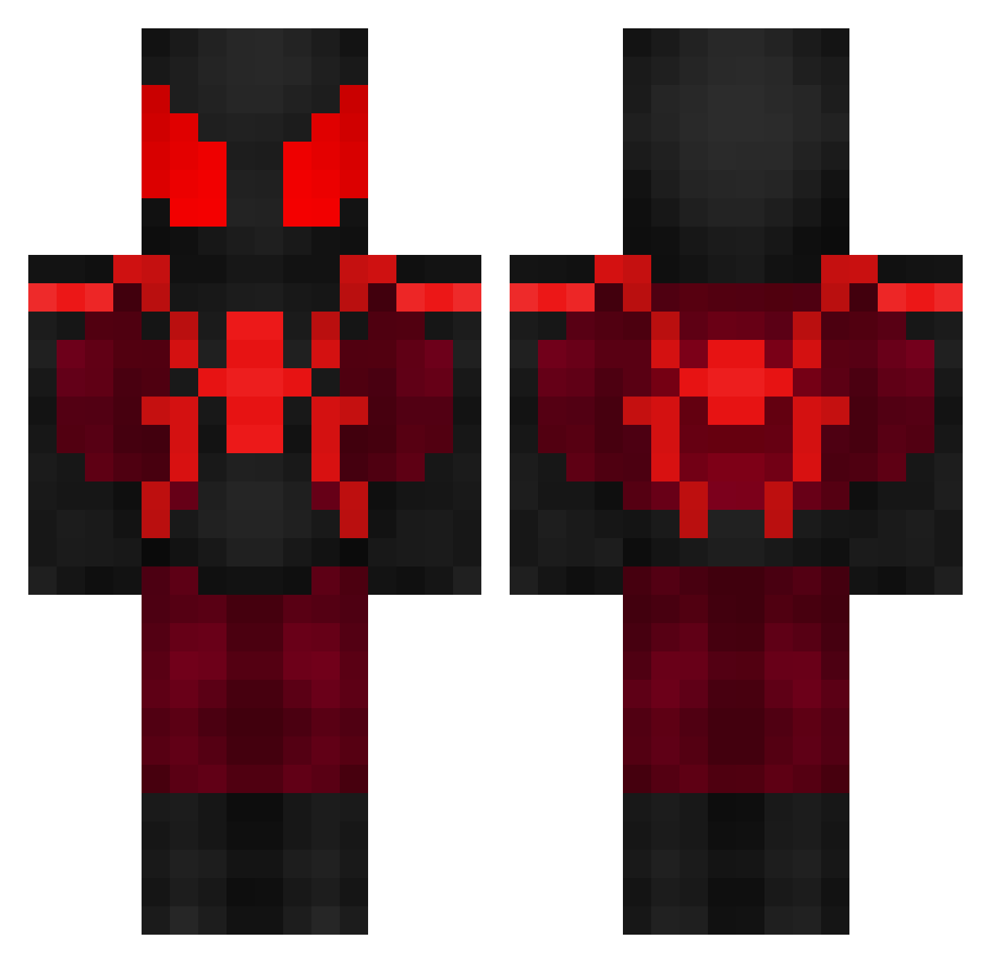 GroundPotato5 Minecraft skin, front and back view