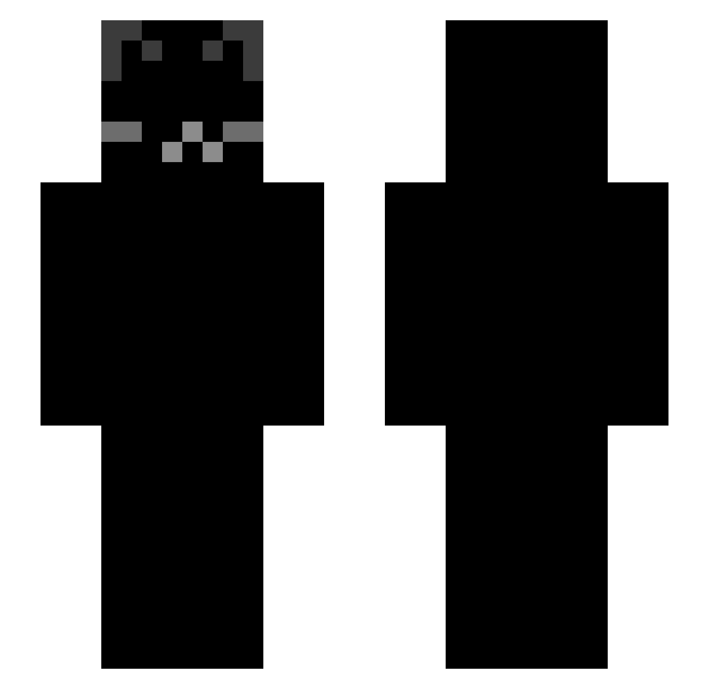 cadli Minecraft skin, front and back view